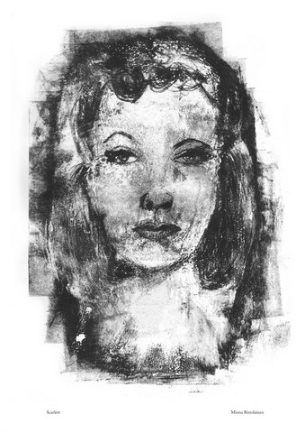 Scarlett -taidejuliste A3
