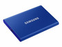 Samsung 2TB Portable SSD T7, ulkoinen SSD-levy, USB 3.2 Gen2 Type-C, indigon sininen