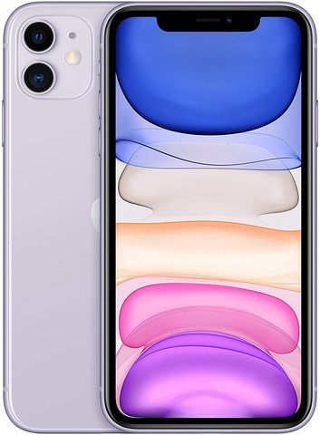 Apple iPhone 11 (kunnostettu), 64GB, vaalean violetti