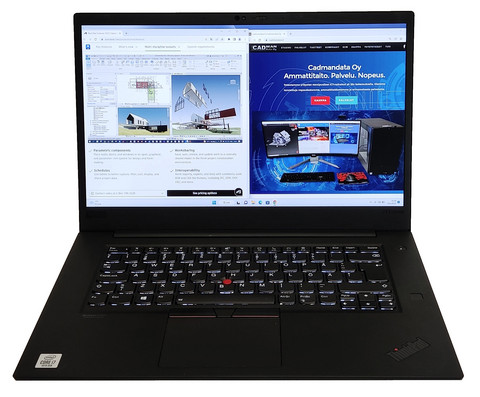 Nopeimmalle -30% Thinkpad X1 Extreme G3 GTX 1650Ti  Takuu 2/2024