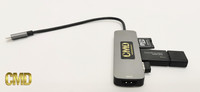 CMD USB-C Hub, 2xUSB 3.0, HDMI SD-kortinlukija