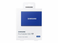 Samsung 500GB Portable SSD T7, ulkoinen SSD-levy, USB 3.2 Gen2 Type-C, indigon sininen