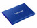 Samsung 1TB Portable SSD T7, ulkoinen SSD-levy, USB 3.2 Gen2 Type-C, indigon sininen