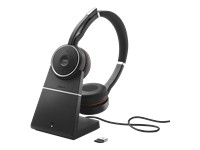 Jabra evolve 75 Bluetooth stereo headset + latausteline