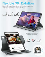 CMD Samsung Galaxy Tab A8 - 360 suojakotelo, musta