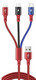 CMD Multi USB latauskaapeli - Lightning - USB-C - Micro-USB