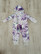 Jumpsuit watercolor peonies violetti