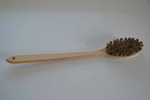 Saunaharja soikea, pituus 48 cm, öljytty harjapuu, EXTRA KARKEA