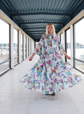 LUSH- EVENING DRESS, WATER COLOR