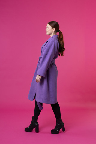 WOOL COAT - LAVENDER