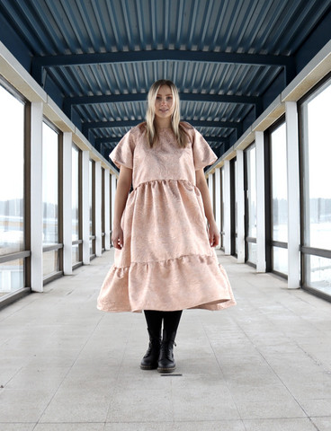 LUSH- DRESS, ROSE GOLD