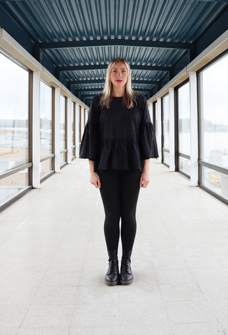 LUSH- SHIRT, BRODE BLACK