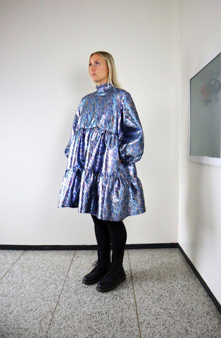 DISHY- DRESS, VIOLET GLITTER