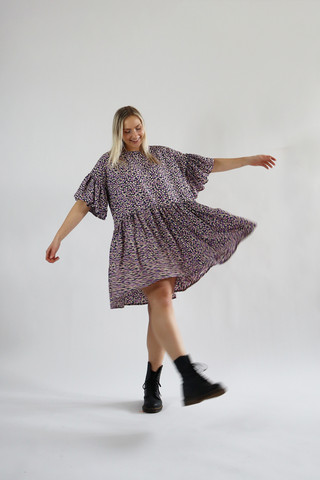 FLIRTY - DRESS, FLOWER LEA