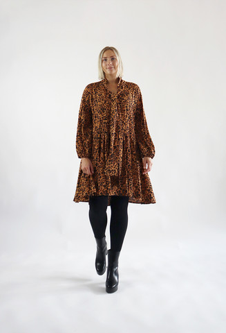 FLOWY- DRESS, LEOPARD