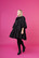LUSH- SILK DRESS BOW COLLAR, BLACK