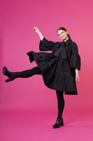 LUSH- DRESS BOW COLLAR, BLACK