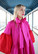 LUSH- DRESS BOW COLLAR, PINK/RED