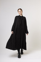 FLOWY - LONG DRESS, BLACK