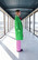 VELVET COAT - GREEN