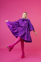 LUSH- DRESS BOW COLLAR, PURPPLE