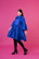 LUSH- DRESS with BOW COLLAR, BLUE