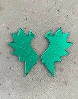 WINGS - EARRINGS, Green