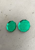 CIRCLE - earrings, green