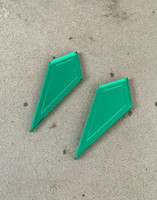 ARROW - earrings, green