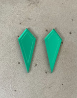 ARROW - earrings, green