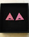 Triangle - Earrings, Pink