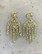 DANGLE - EARRING, GOLD GLITTER