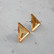Triangle - Earrings, gold
