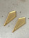 ARROW - earrings, gold