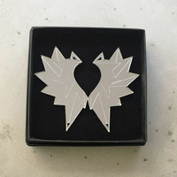Wings - earring, silver