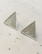 Triangle - Earrings, Silver