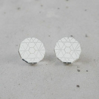 Circle - Earrings, Silver