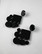 DANGLE - CIRCLE EARRING, BLACK