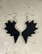 WINGS - Earrings, BLACK