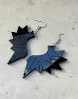 WINGS - Earrings, BLACK