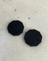 Circle - Earrings, Black