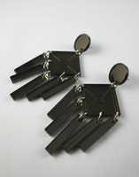 DANGLE - EARRING, SILVER