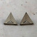 Triangle - Earrings, Grey