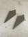 ARROW - earrings, grey