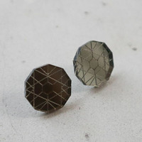 Circle - Earrings, Grey