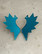 WINGS - earrings, petrol