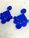 DANGLE - CIRCLE EARRING, blue