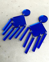 DANGLE - EARRING, blue