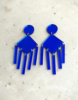 DANGLE - EARRING, blue