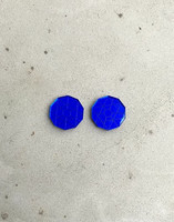 CIRCLE - earrings, blue